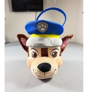 Paw Patrol Chase Police Plush Jumbo Easter Basket Bucket Nickelodeon 2025
